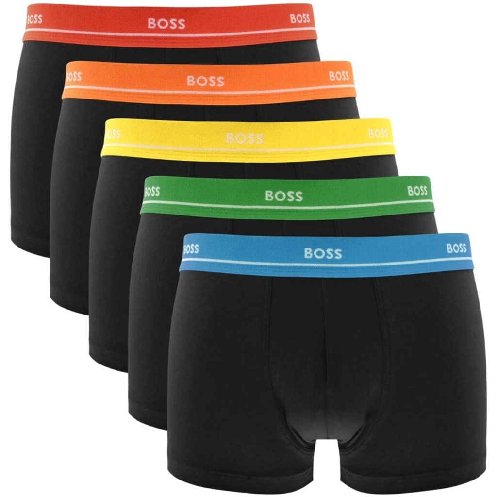 Hugo Boss BOSS Underwear 5 Pack Trunks Black